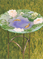 Koi Majolica Birdbath